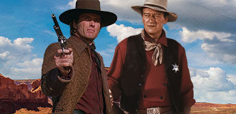 Clint Eastwood and John Wayne … Friends or Foes?